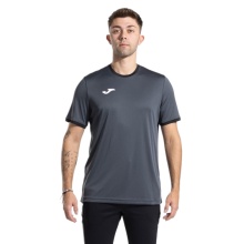 Joma Sport-Tshirt Combi Premium (100% poliester, oddychający) antracytowo-szary/czarny męski