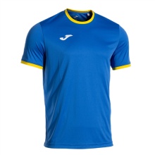 Joma Sport-Tshirt Combi Premium (100% poliester, oddychający) niebiesko-żółty męski