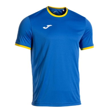 Joma Sport-Tshirt Combi Premium (100% poliester, oddychający) niebiesko-żółty męski