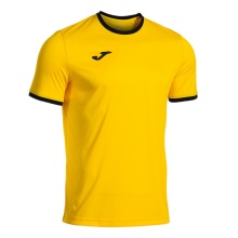 Joma Sportowa koszulka T-shirt Combi Premium (100% poliester, oddychająca) żółto-czarna męska