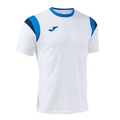 Koszulka sportowa Joma Terra (lekka, oddychająca) biała/royalblue męska
