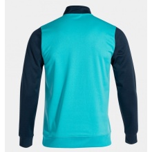 Joma Pullover Winner Sweatshirt (1/2 Zamek, 100% Poliester) turkus/granatowy Mężczyźni