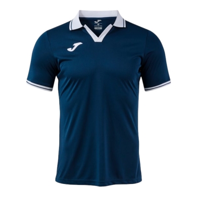 Joma Polo tenisowe Galaxy (100% rec. poliester, lekki, oddychający) granatowy/biały mężczyźni