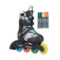 K2 Rolki Inline Splash Multi (Kółka: 70/72mm/80A, Łożyska: ABEC: 3) szare/wielokolorowe dziecięce