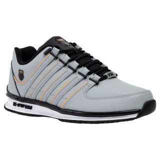 KSwiss Sneakers Rinzler skórzane 2026 szare/czarne/pomarańczowe męskie