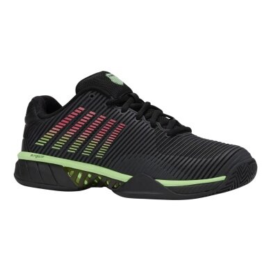 Buty tenisowe KSwiss Hypercourt Express 2 Allcourt 2025 czarne/neonowo-zielone męskie