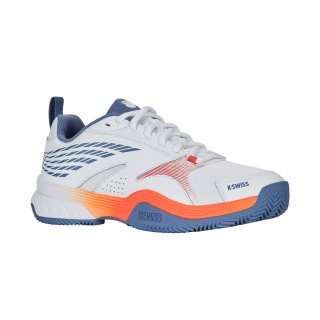 Buty tenisowe KSwiss Speedex HB Clay/Sandplatz białe/nieskończony niebieski/pomarańczowe męskie