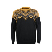 Sweter Kama Pullover 4068 (mieszanka wełny merino) czarny męski