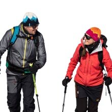 Czapka Strickmütze (Beanie) A169 Kamakadze Merino - różowo/pomarańczowa - 1 sztuka