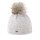 Czapka Strickmütze (z pomponem) A173 Merino - Damska biała - 1 sztuka