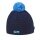 Czapka Strickmütze (z pomponem) K36 Merino Kamakadze - granatowa/niebieska - 1 sztuka