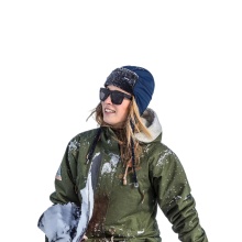 Czapka zimowa Kama (czapka na uszy) AW65 Lapon Soft Shell (wiatroszczelna) - granatowa - 1 sztuka