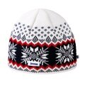 Czapka Kama Strickmütze (Beanie) A137 Merino - biała/czerwona/granatowa - 1 sztuka