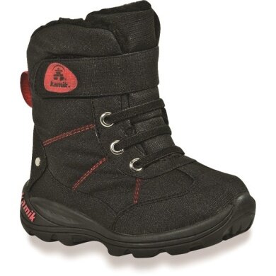 Kamik Zimowe Buty Snowman czarne dla dzieci