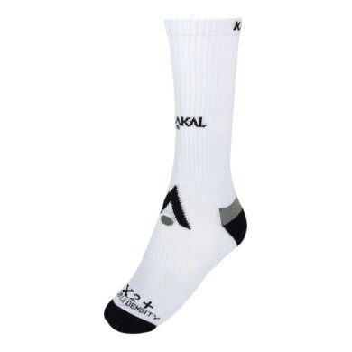 Skarpety Karakal Indoorsocke X2+ Mid-Calf białe/czarne - 1 para