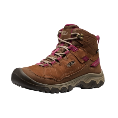 Keen buty trekkingowe Targhee IV Mid WP (skóra nubukowa, wodoodporne) brązowo-różowe damskie