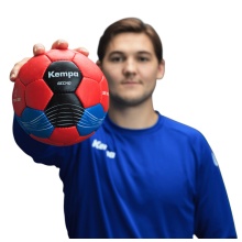 Kempa piłka ręczna Gecko czerwono/czarna/niebieska - 1 sztuka