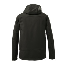 Kurtka Softshell Killtec z odpinanym kapturem (fleece, wodoodporna) ciemnozielona męska