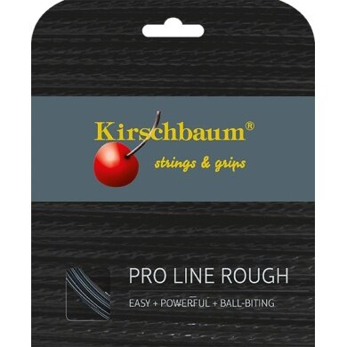 Kirschbaum Sznur tenisowy Pro Line Rough (Trwałość+Spin) czarny 12m Zestaw