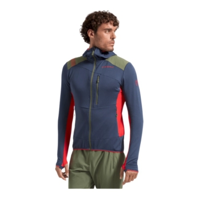 La Sportiva Fleecejacka Aequilibrium Thermal Hoody (z kapturem, oddychająca) granatowo/czerwona męska