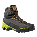 La Sportiva Buty trekkingowe Aequilibrium LT GTX (wędrówki górskie, skóra nubukowa, wodoodporne) w kolorze węgla/lime dla mężczyzn
