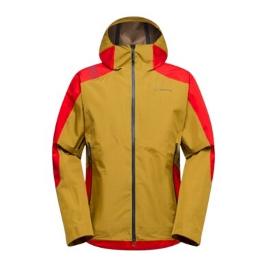 Kurtka Softshell La Sportiva Crossridge Evo Shell (twarda powłoka, do skituringu, wodoodporna) żółto-czerwona męska