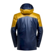 Kurtka zimowa La Sportiva Supercouloir Primaloft Parka (izolacja PrimaLoft Gold, wiatroszczelna) ciemnoniebieska/savanna żółta męska
