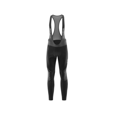 Spodnie rowerowe Löffler Bike BIB Tight AB Elastic (wiatroszczelne, izolujące ciepło) długie czarne męskie
