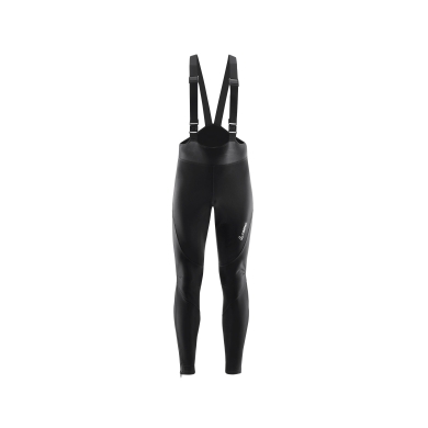 Spodnie rowerowe Löffler Warm-Up Bib Tights AB Warm (wiatrproof, oddychające) długie czarne męskie