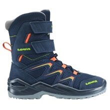Lowa zimowe buty Maddox Warm High GTX (tekstylia/synteza, wodoodporne) 2025 granatowo-pomarańczowe dziecięce