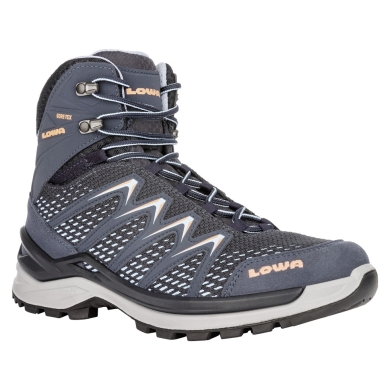 Lowa buty trekkingowe Innox Pro Mid GTX (wszechstronne, syntetyk/tekstylia, wodoodporne) 2025 stalowo-niebieskie/łososiowe damskie