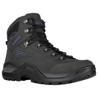 Buty trekkingowe Lowa Renegade EVO Mid GTX (wszechstronne, skóra nubukowa, wodoodporne) antracytowo-szare/stalowo-niebieskie męskie