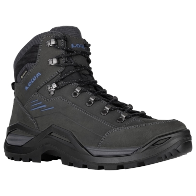Buty trekkingowe Lowa Renegade EVO Mid GTX (wszechstronne, skóra nubukowa, wodoodporne) antracytowo-szare/stalowo-niebieskie męskie