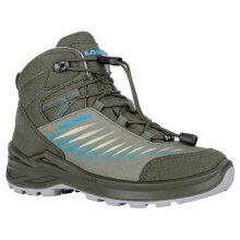 Lowa buty trekkingowe Zirrox II GTX MID Junior (wielofunkcyjne, wodoodporne) oliwkowo-zielone/niebieskie dziecięce