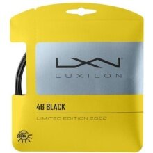 Luxilon struna tenisowa 4G Black 1.25 (trwałość + moc) czarna 12m zestaw