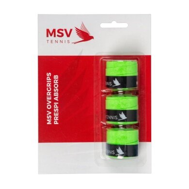 MSV Overgrip Prespi Absorb 0,6 mm (wchłanianie potu/komfort) zielony 3 szt.