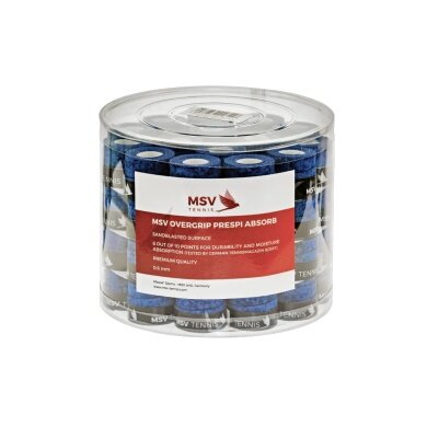 MSV Overgrip Prespi Absorb 0,6 mm (wchłanianie potu/komfort) ciemnoniebieski 60 sztuk w opakowaniu