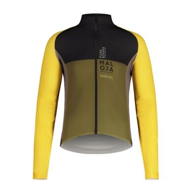 Maloja Kurtka rowerowa CagnoM Cycle Jacket (szybkoschnąca, elastyczny materiał Thermopile) żółto/zielona męska
