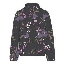 Maloja Fleecepullover MeltinaM (Half Zip, oddychający) czarny/kwiat Damen