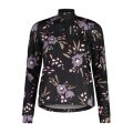 Maloja Halfzip-Długi rękaw SawangM Adventure Midlayer Shirt (ciepły, 4-kierunkowy stretch) czarny/kwiat Damen