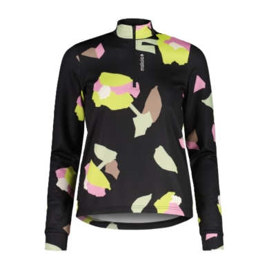 Maloja Halfzip-Długi rękaw SawangM Adventure Midlayer Shirt (ciepły, 4-kierunkowy stretch) czarny/kolorowy Damski