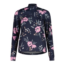 Maloja Halfzip-Długi rękaw SawangM Adventure Midlayer Shirt (ciepły, 4-kierunkowy stretch) granatowy/kwiatowy Damski