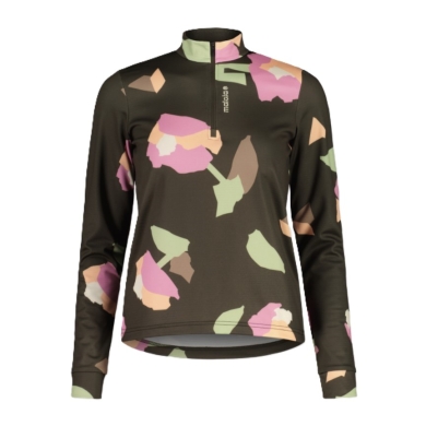 Maloja Halfzip-Długi rękaw SawangM Adventure Midlayer Shirt (ciepły, 4-kierunkowy stretch) brązowy/wielokolorowy Damski