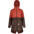 Maloja Płaszcz zimowy BerraM Urban Puffer Coat (wiatroszczelny, ciepły, lekki, wodoodporny) czerwony/brązowy damski