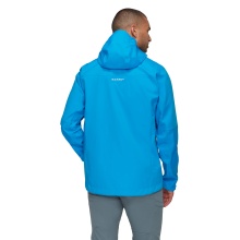Kurtka trekkingowa Mammut Hardshell Ducan Guide HS z kapturem (lekka, wodoodporna, 3-warstwowy laminat) lodowcowy niebieski męska