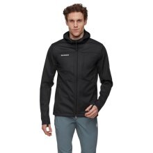 Mammut całoroczna kurtka softshell Ultimate VIII SO z kapturem 25 lat (wiatroszczelna) czarna męska