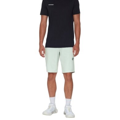 Spodnie wędrówkowe Mammut Wanderhose Hiking V Short (ochrona UV, 4-kierunkowy stretch) krótkie jasnoszare męskie