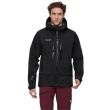 Kurtka alpinistyczna Mammut Hardshell Crater Pro HS z kapturem (wspinaczka, wodoodporna, wiatroszczelna) czarna męska