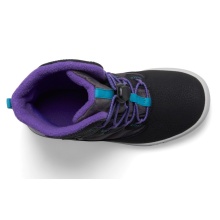 Merrell Zimowe buty Snow Bank 4.0 WTRPF (wodoodporne, ciepłe) czarne/fioletowe dziewczęce
