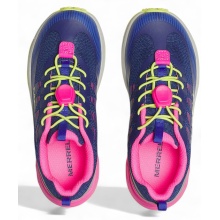 Buty trekkingowe Merrell Agility Peak (wszechstronne, system szybkiego sznurowania) kobaltowo-różowe dziewczęce
